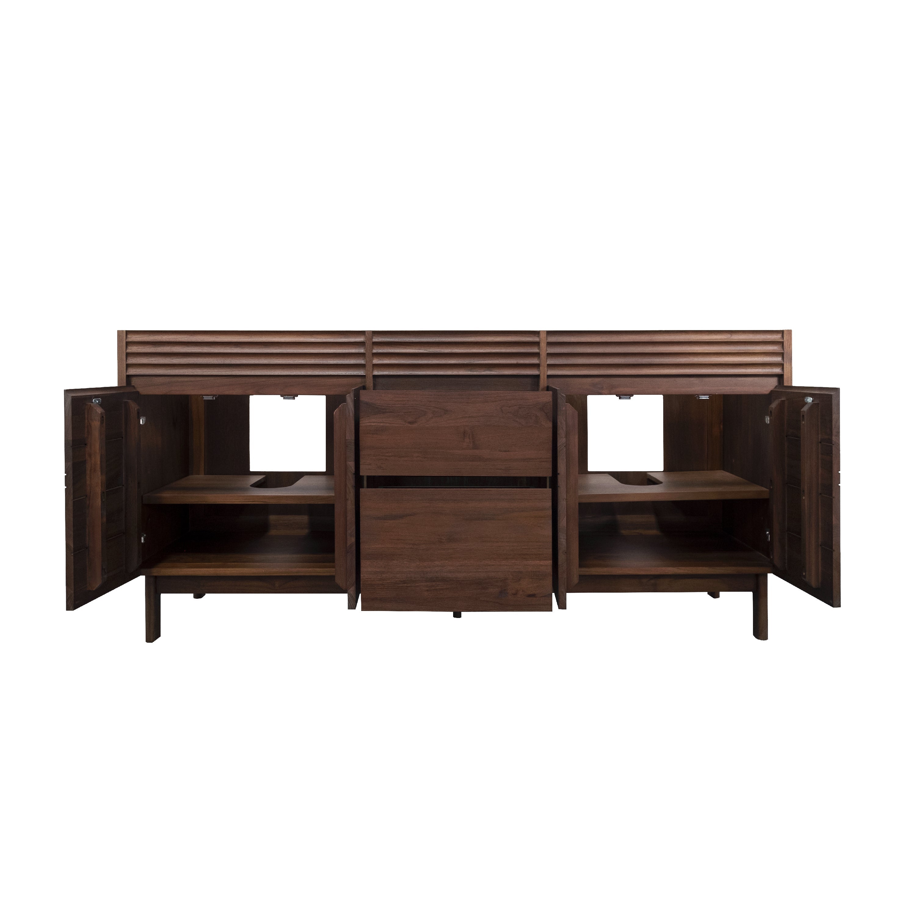 coffee teak vanity base