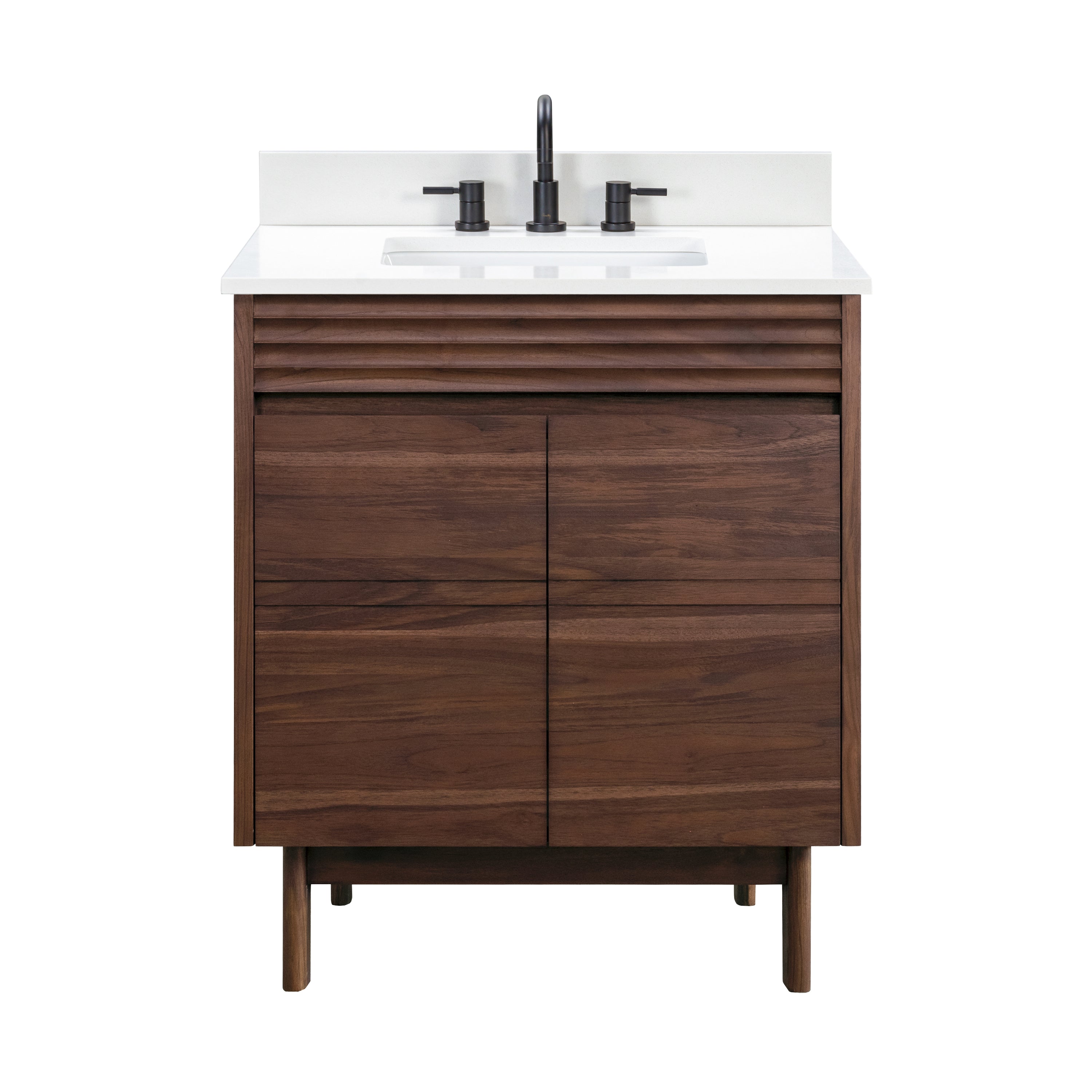 Avanity Carina 31 in. Single Sink Bathroom Vanity Set in Coffee Teak