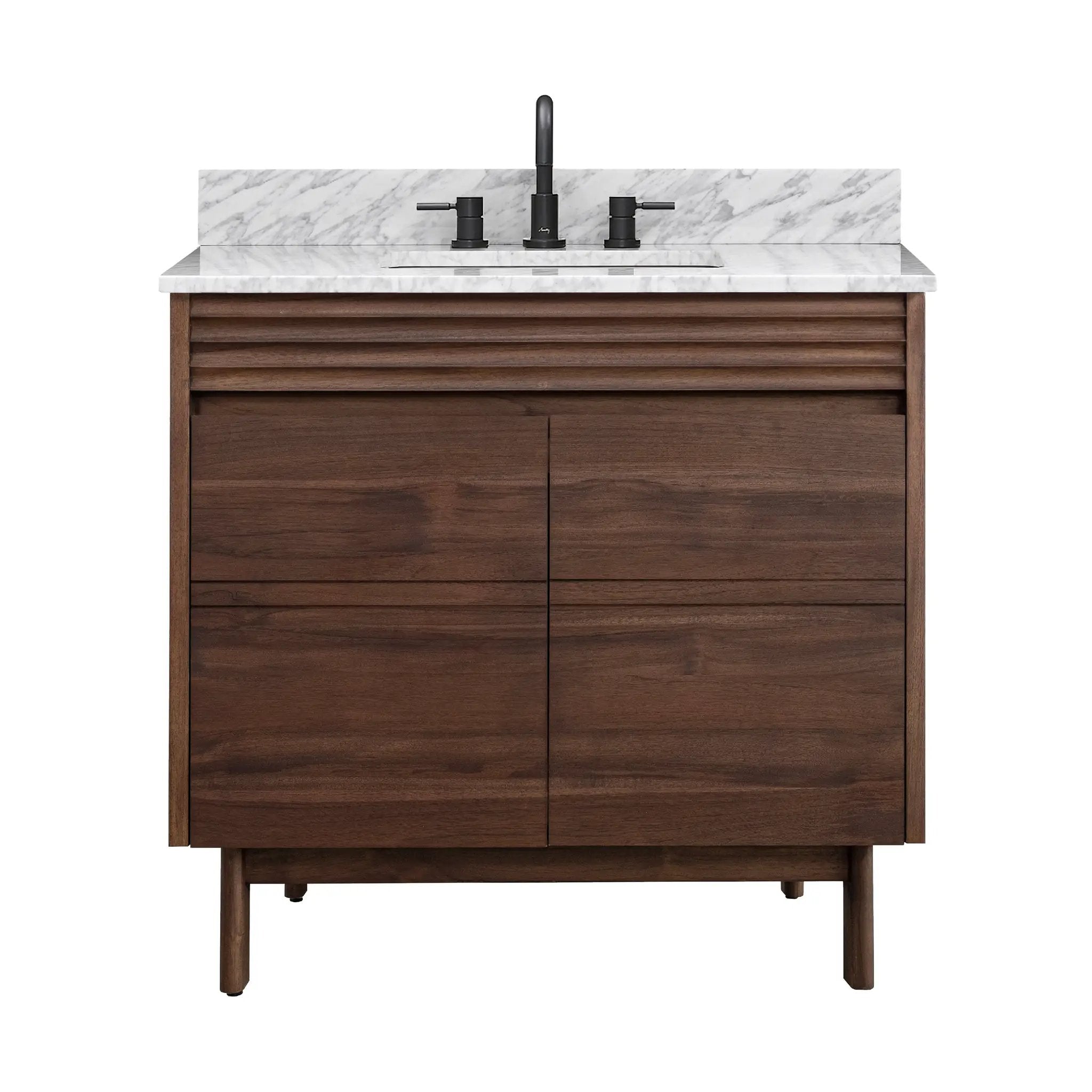 coffee teak vanity set