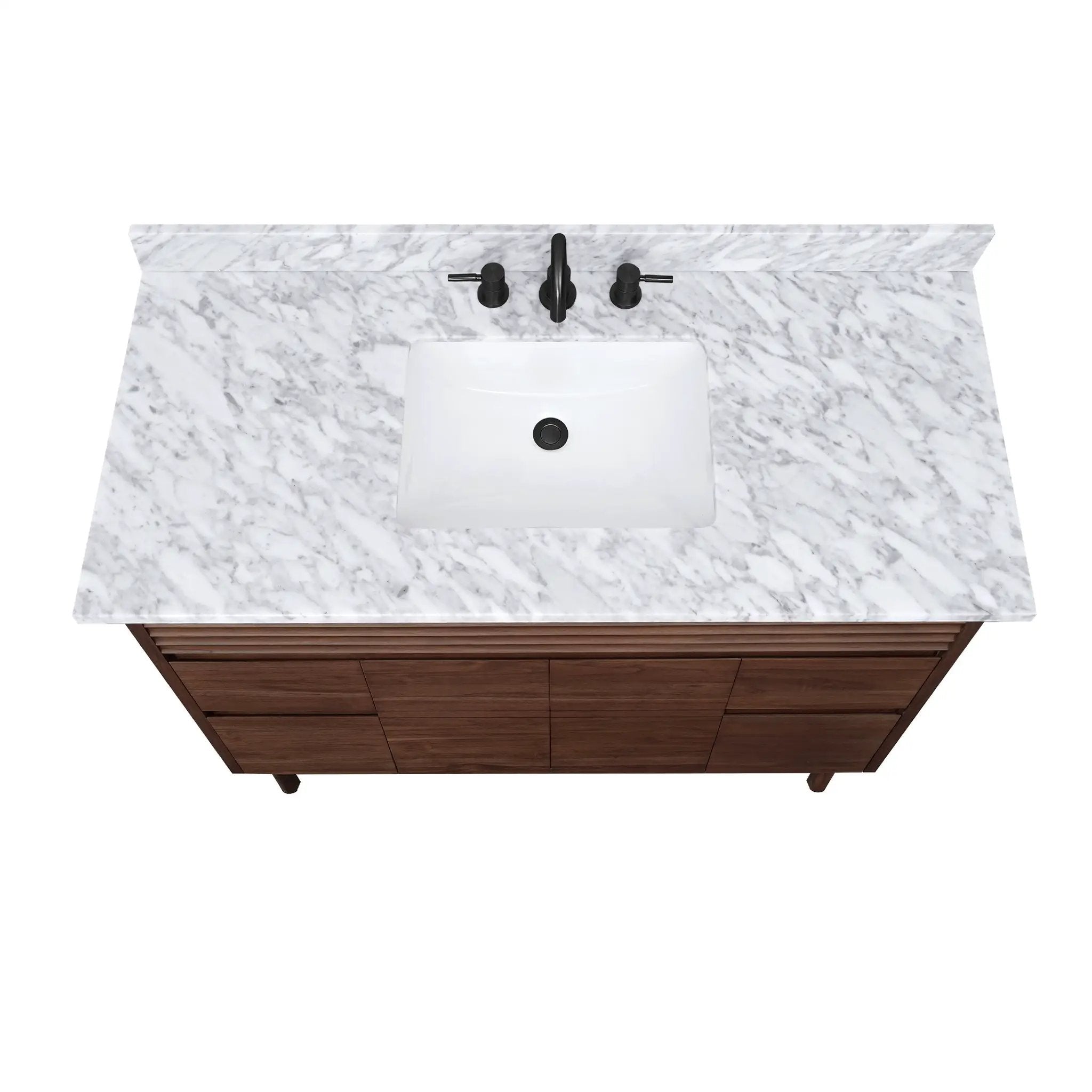 coffee teak vanity set