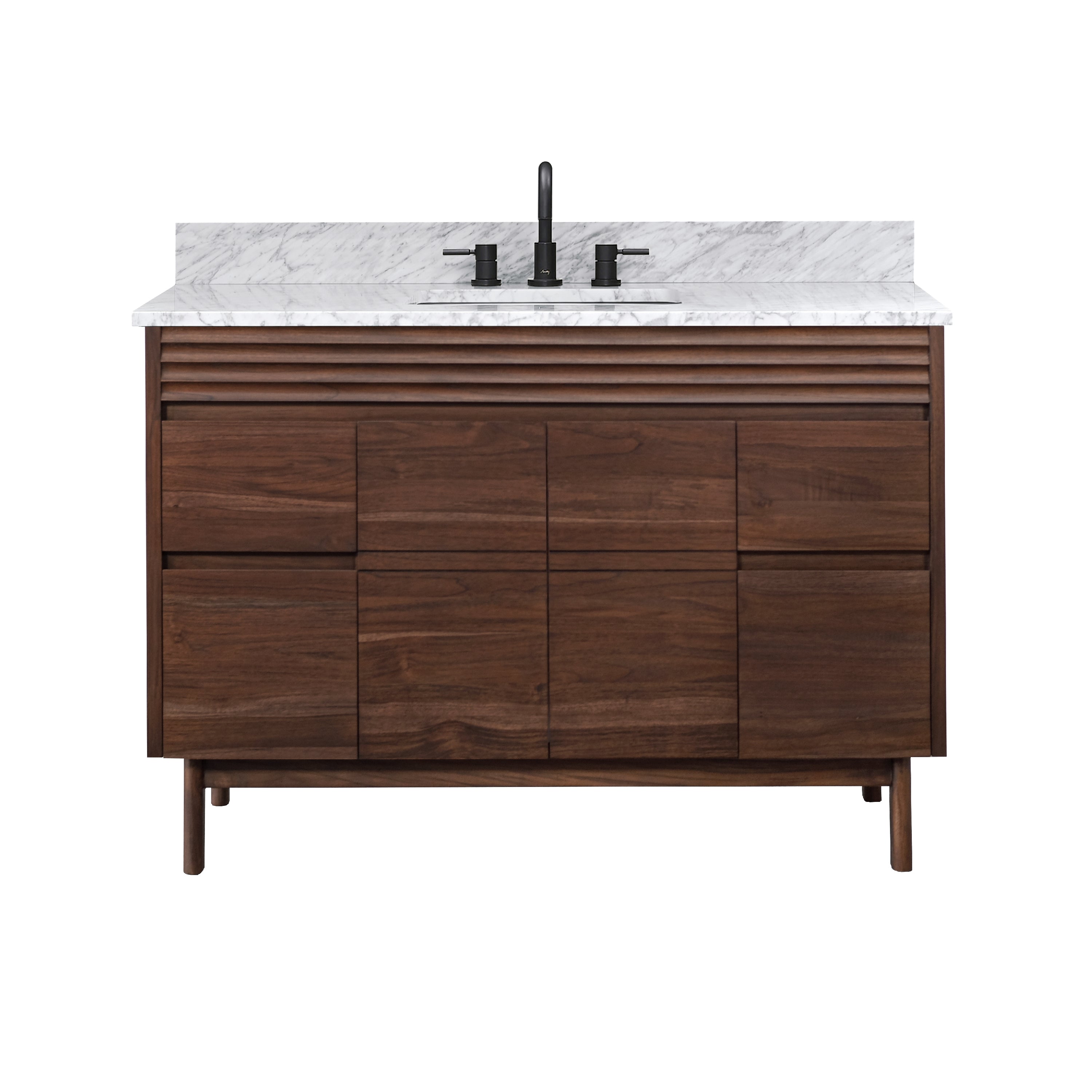coffee teak vanity set