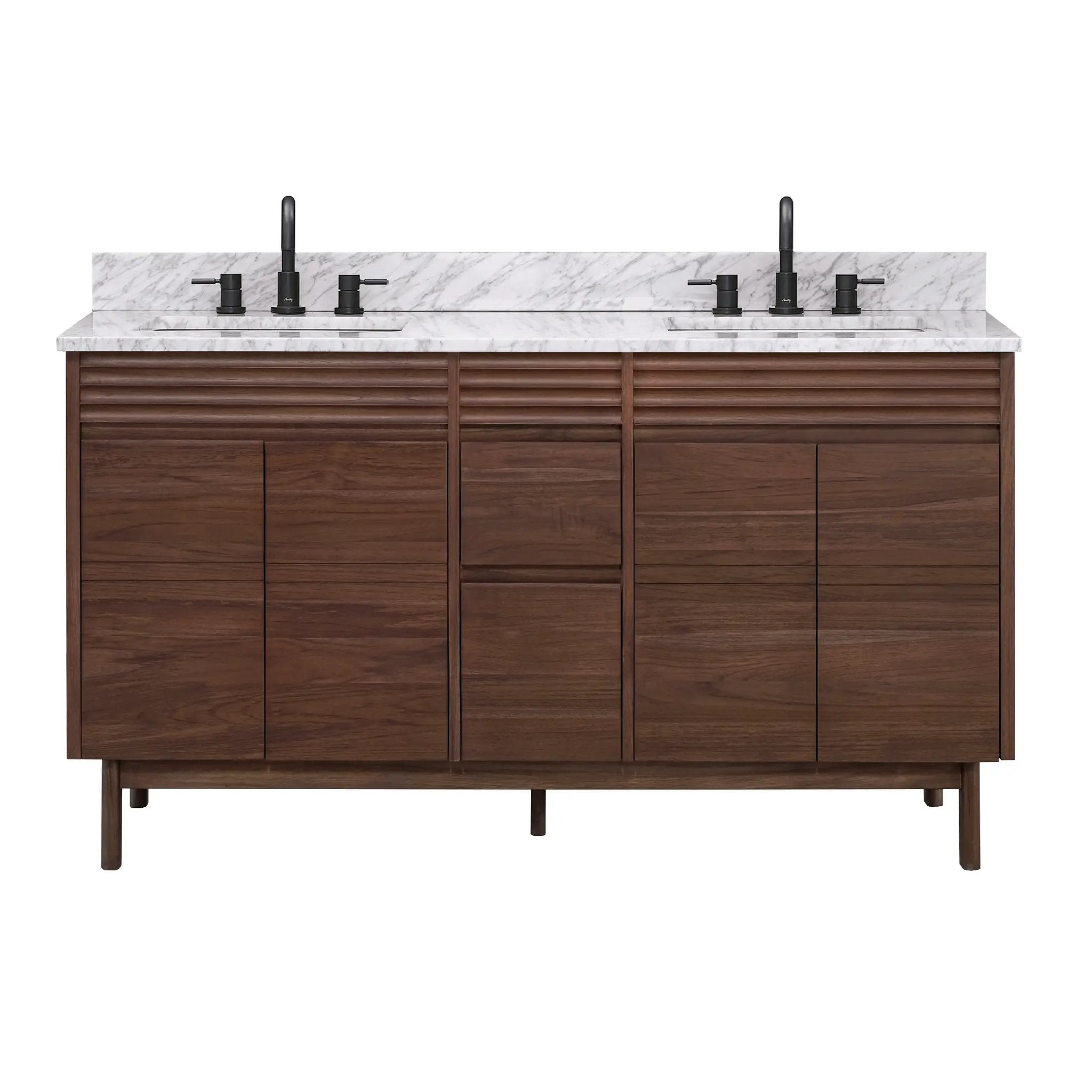 coffee teak vanity set