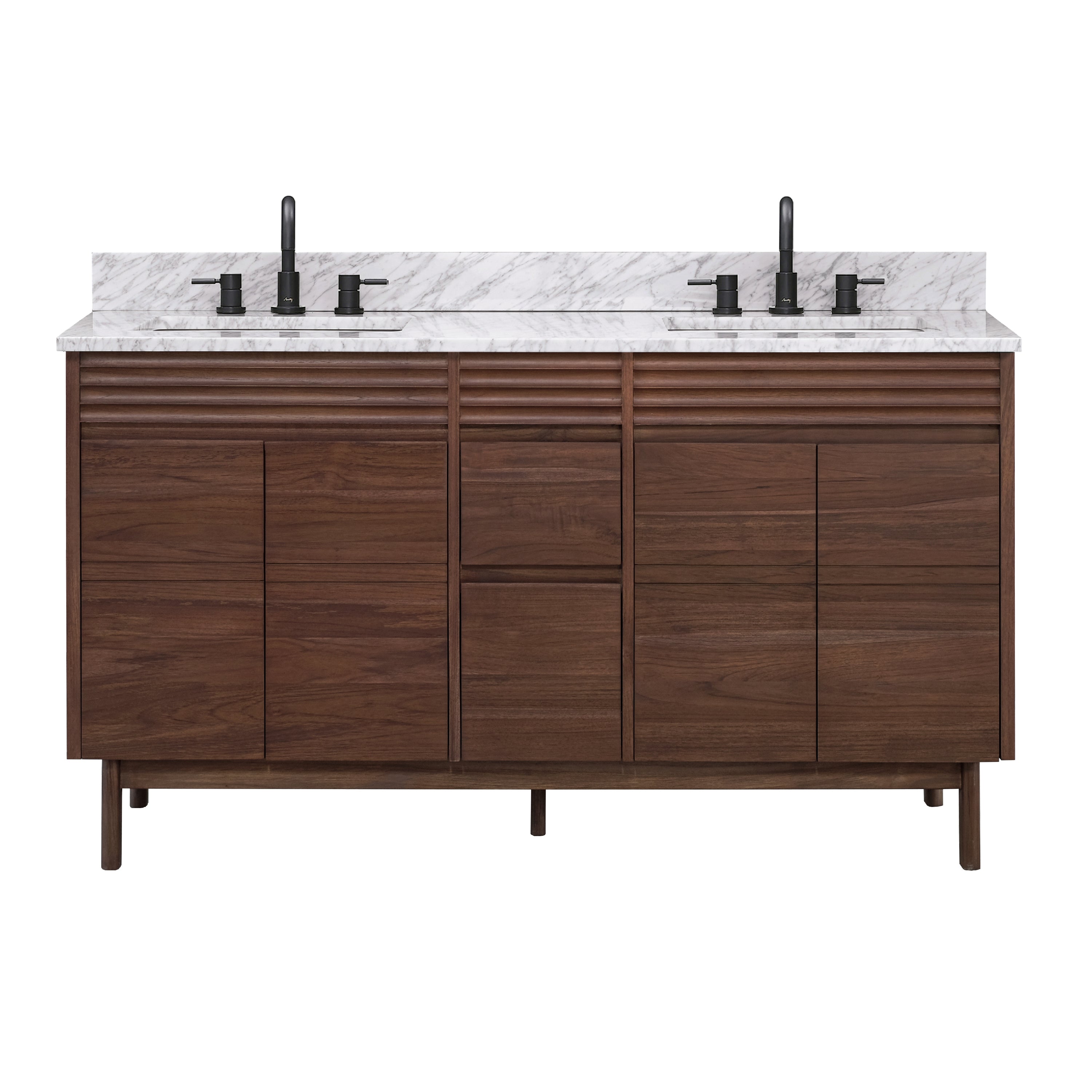 coffee teak vanity set