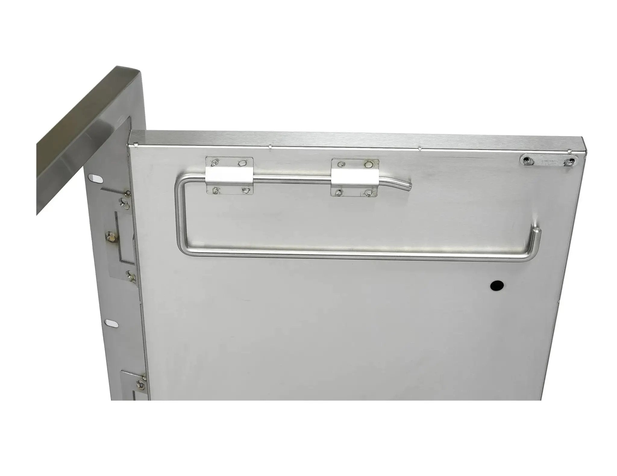 stainless steel drawer and door
