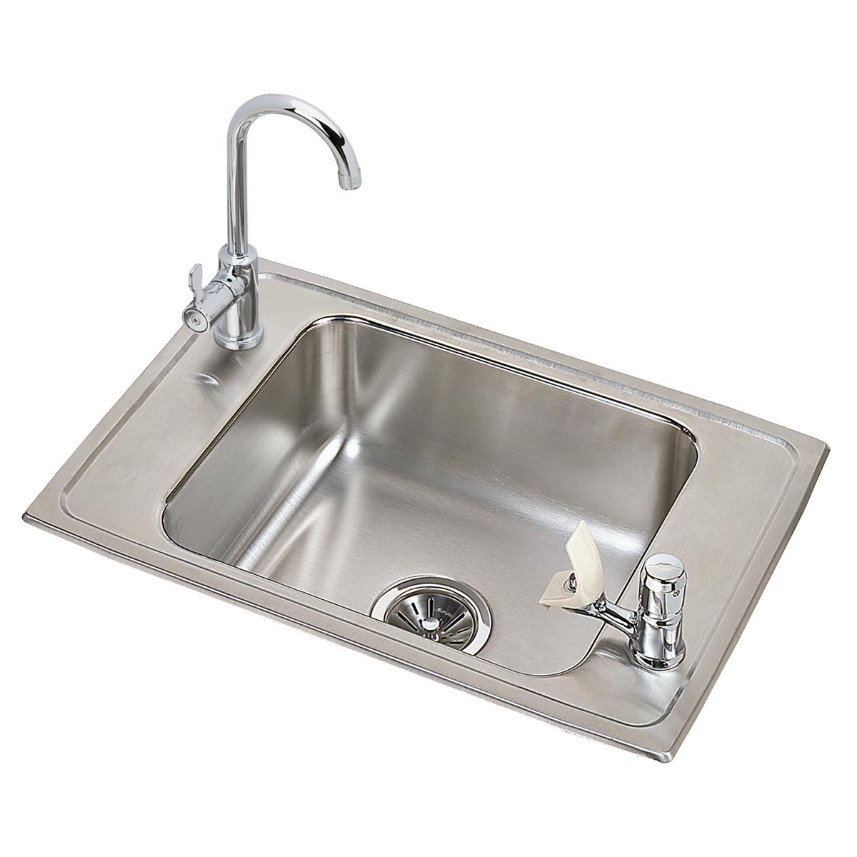 brushed satin drop-in classroom ada sink