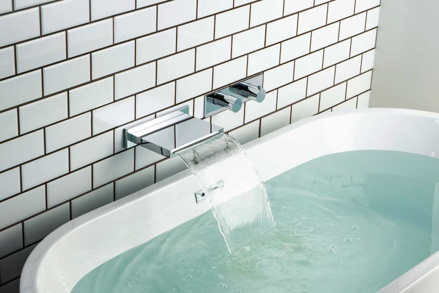 chrome shower valve