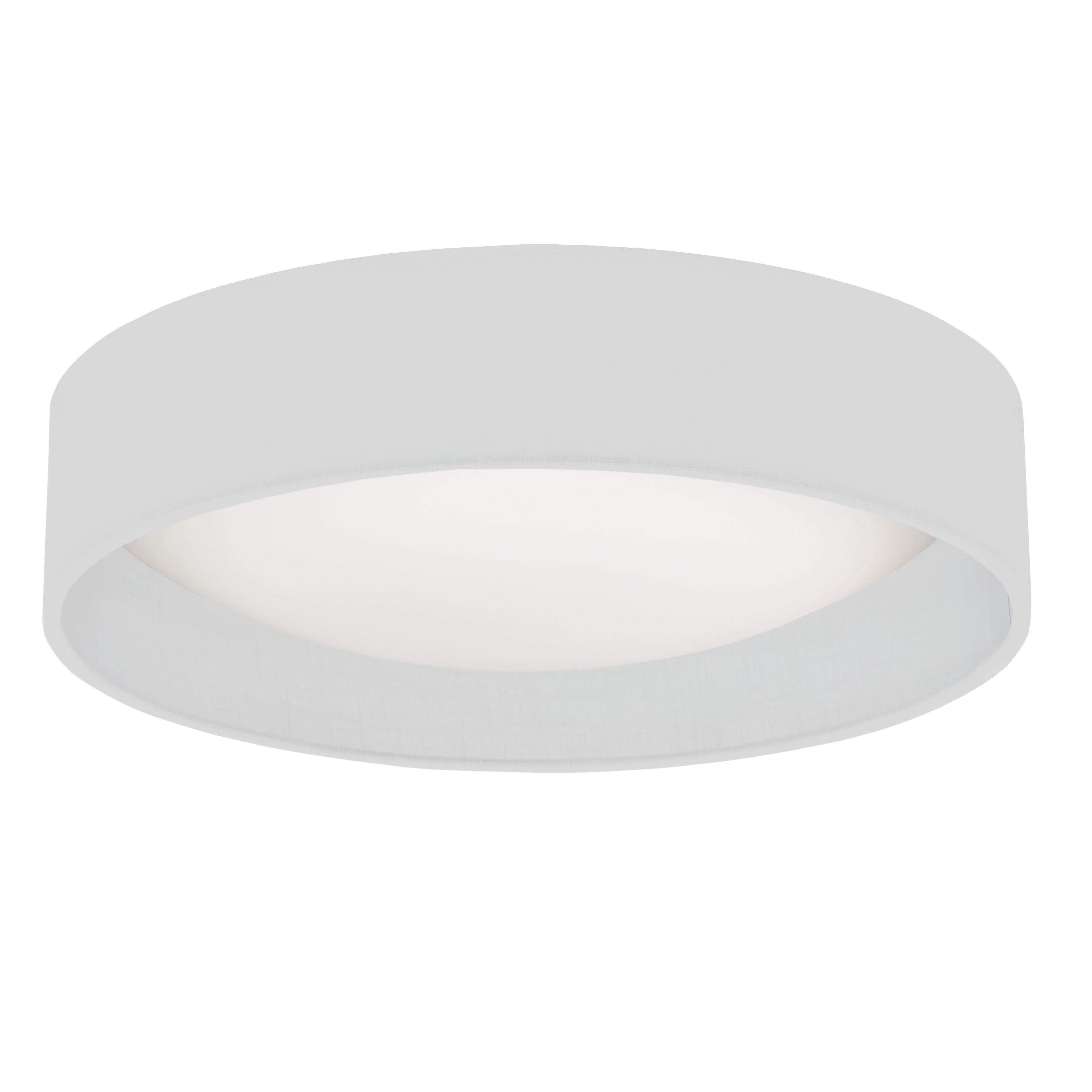 white flush mount