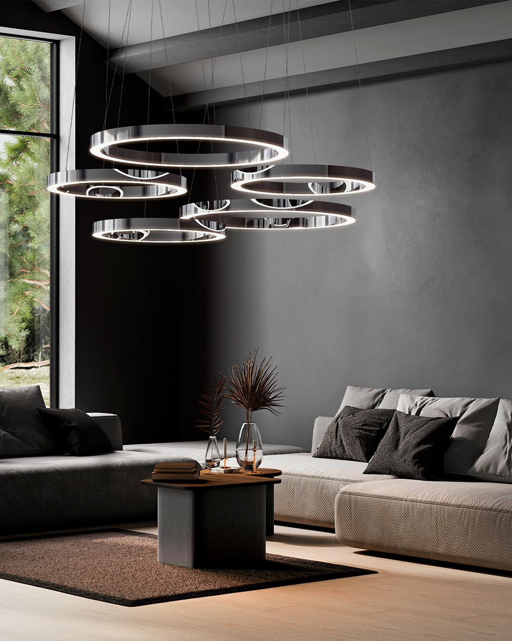 dark reflex chandelier