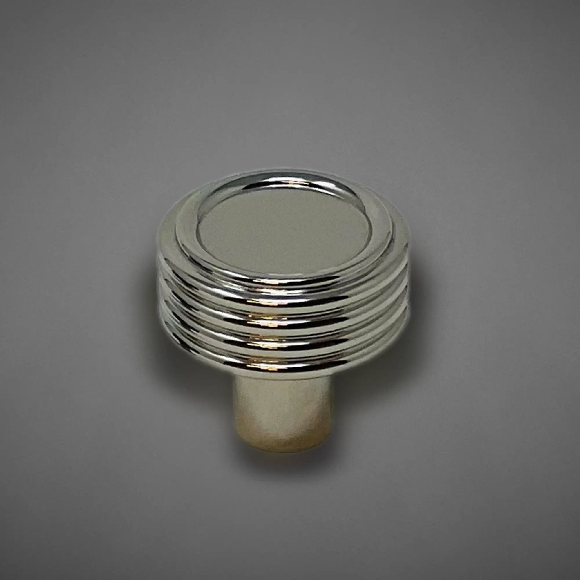 polished nickel cabinet knob