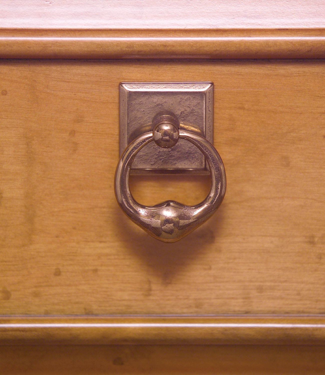 bronze rust cabinet pull 