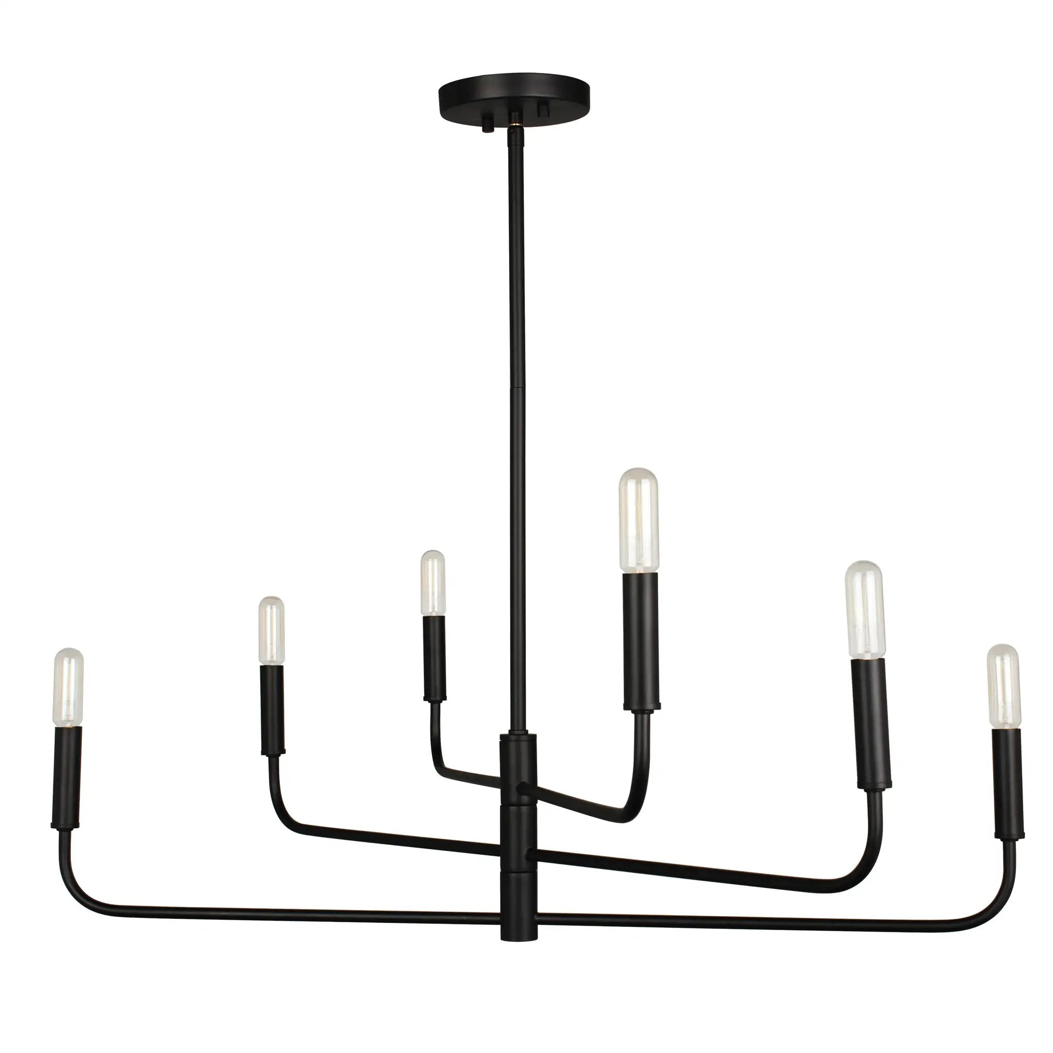 matte black chandeliers