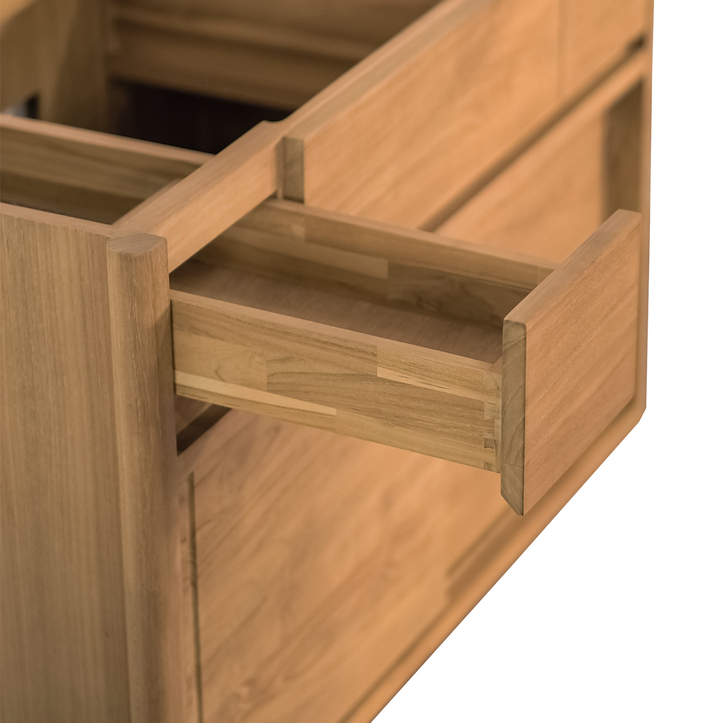 natural teak vanity base