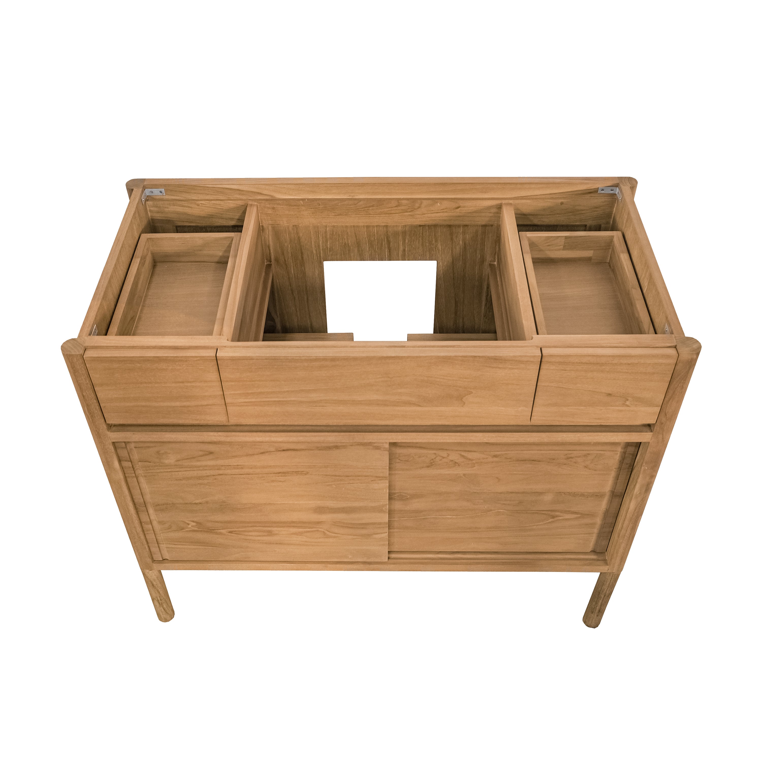 natural teak vanity base