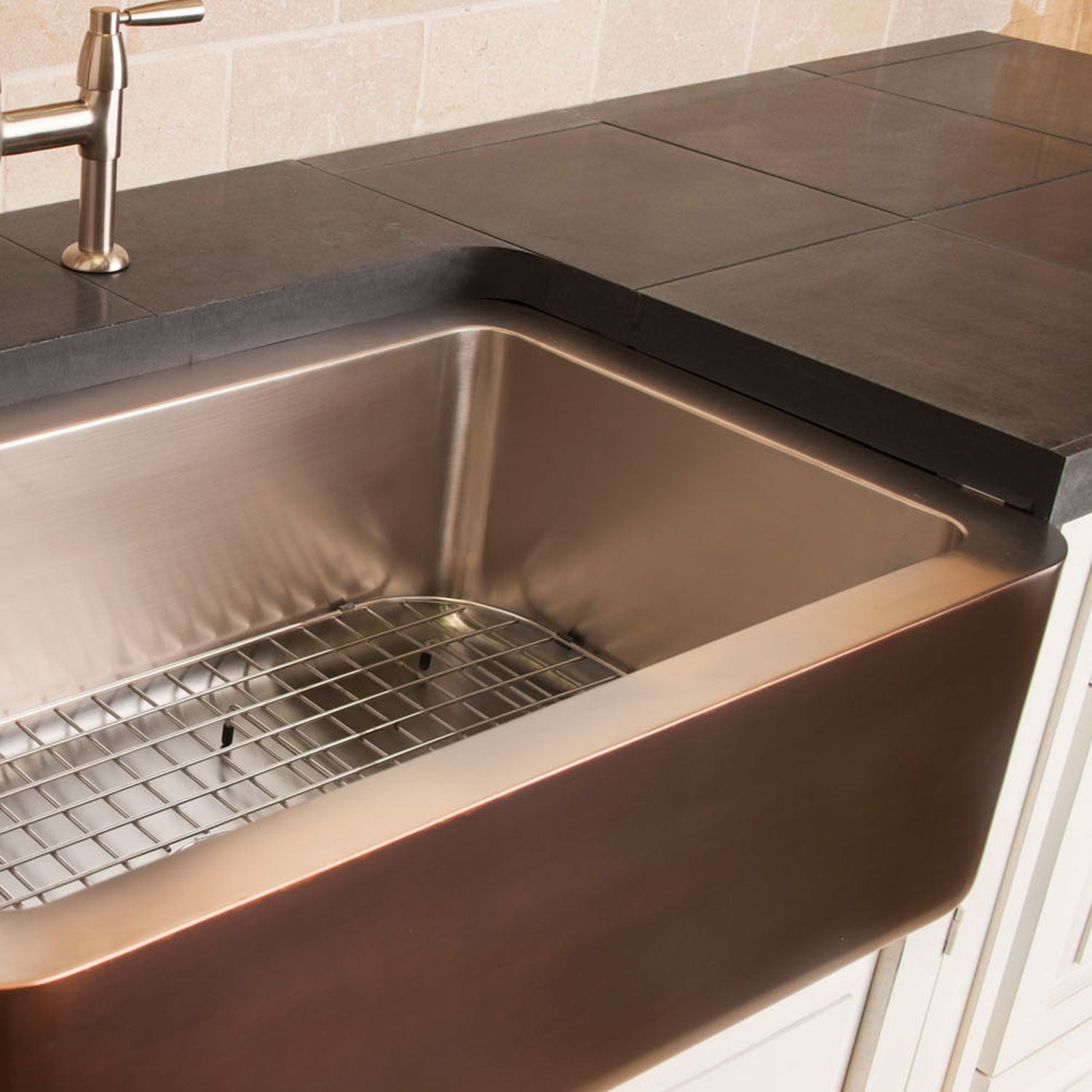 copper/stainless sink