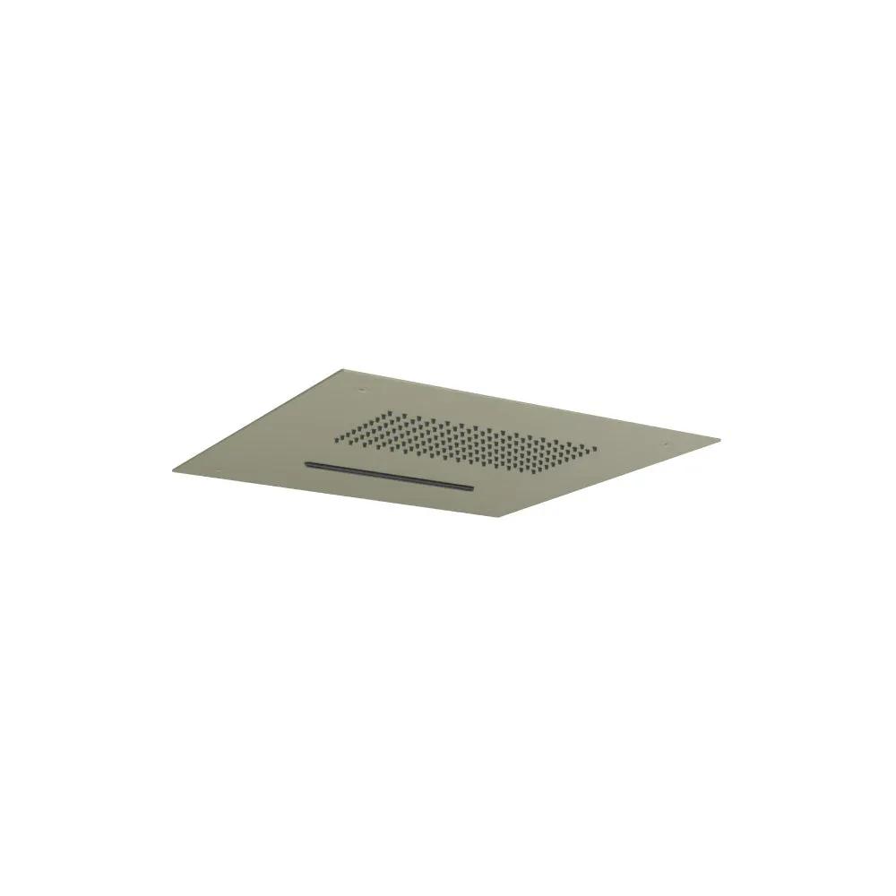 Flusso Cascade 15" Stainless Steel Flush Mount Rainhead with Cascade Waterfall by Flusso