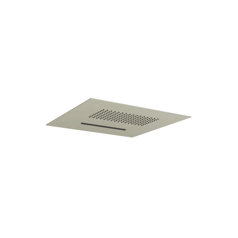 Flusso Cascade 15" Stainless Steel Flush Mount Rainhead with Cascade Waterfall by Flusso