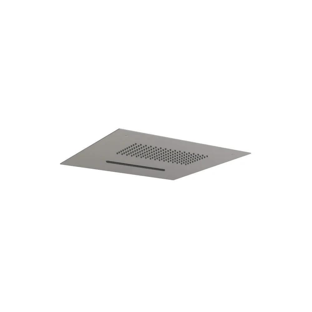 Flusso Cascade 15" Stainless Steel Flush Mount Rainhead with Cascade Waterfall by Flusso