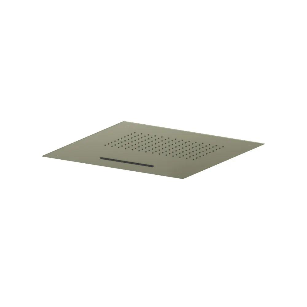 Flusso Cascade 20" Stainless Steel Flush Mount Rainhead with Cascade Waterfall by Flusso