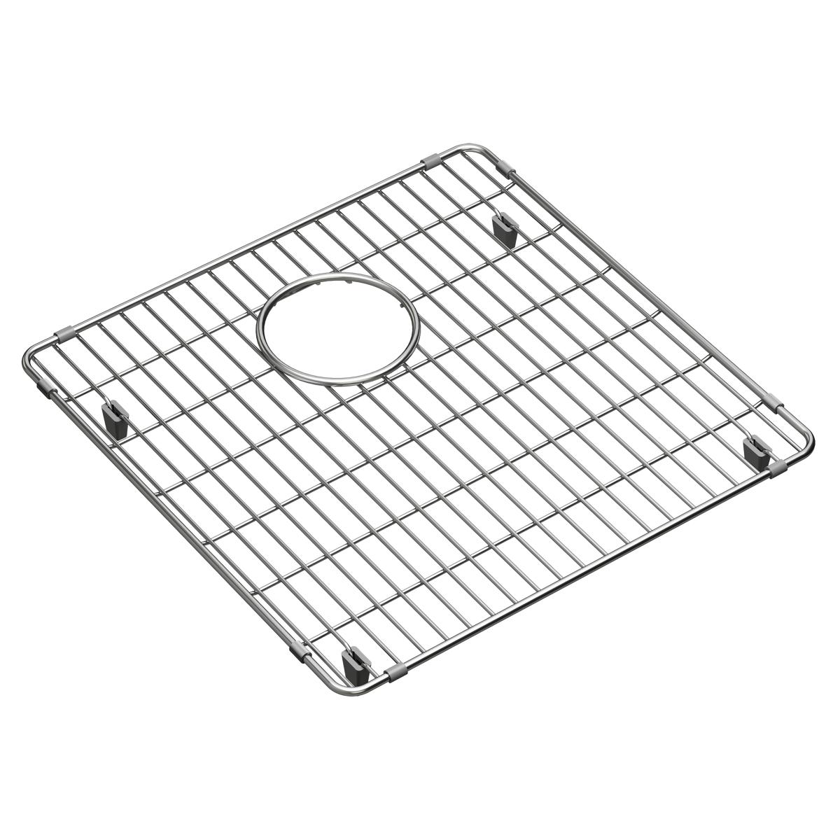 polished stainless steel bottom grid