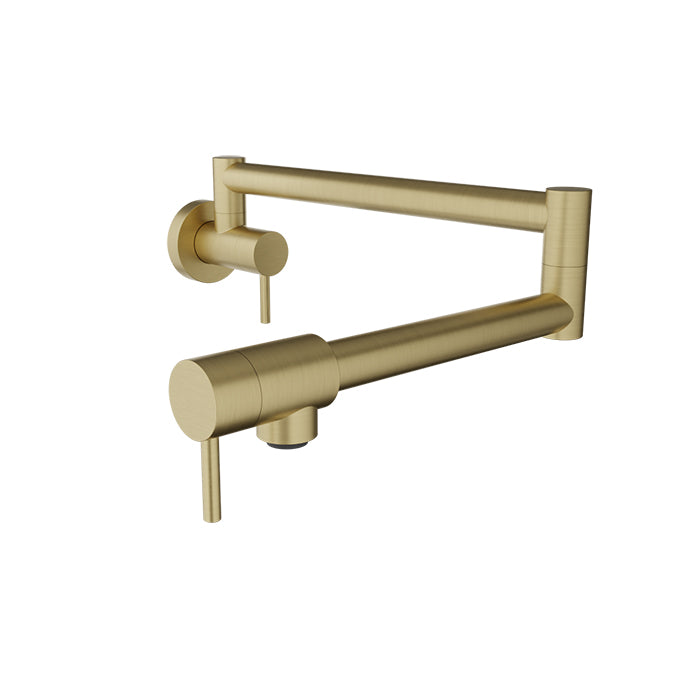 Baril Unick Single Hole Wall Mounted Pot Filler with Two Handles