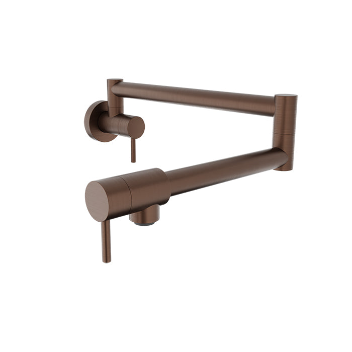 Baril Unick Single Hole Wall Mounted Pot Filler with Two Handles