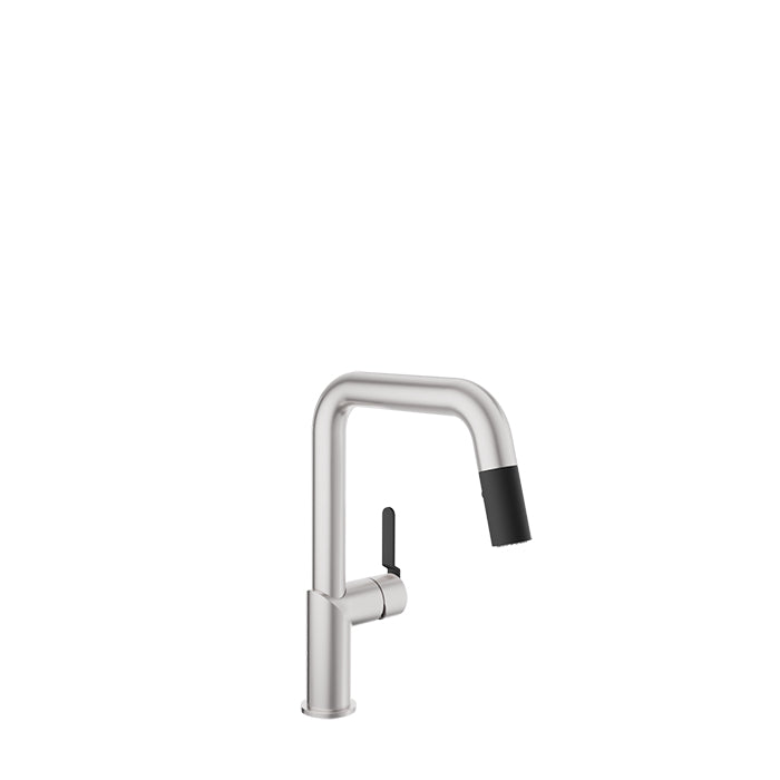 Baril Vision Single Hole Kitchen Faucet with 2-Function Pull-Down Spray