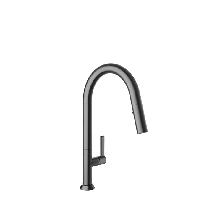 Baril Arte High Single Hole Kitchen Faucet with 2-Function Pull-Down Spray