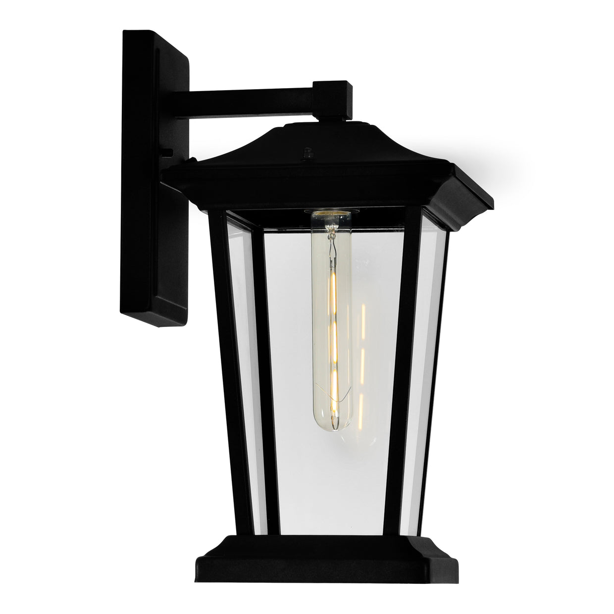 black outdoor light