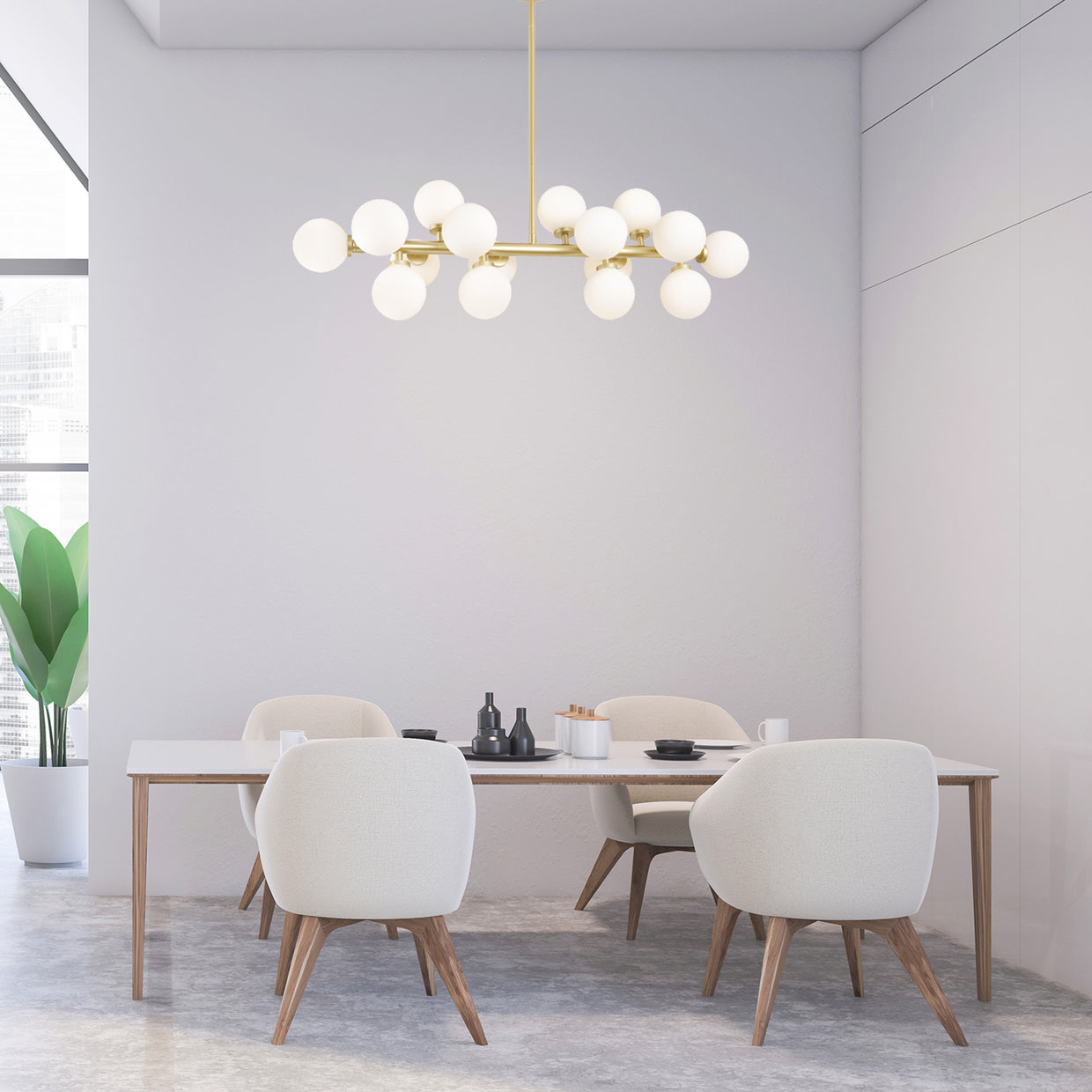 satin gold mount base