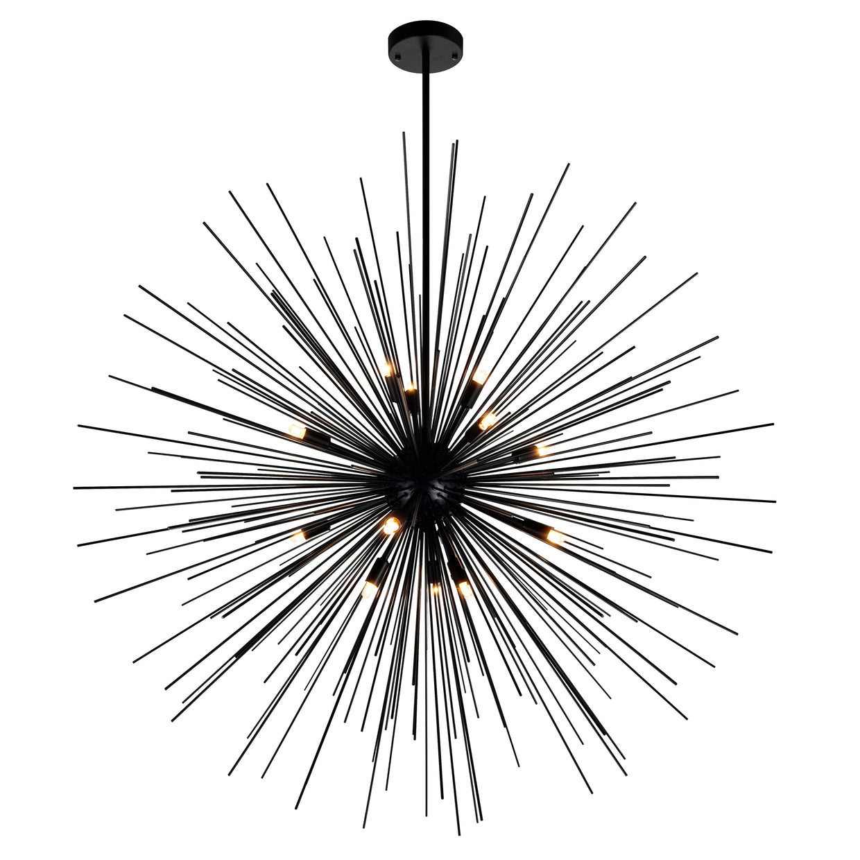 black chandelier