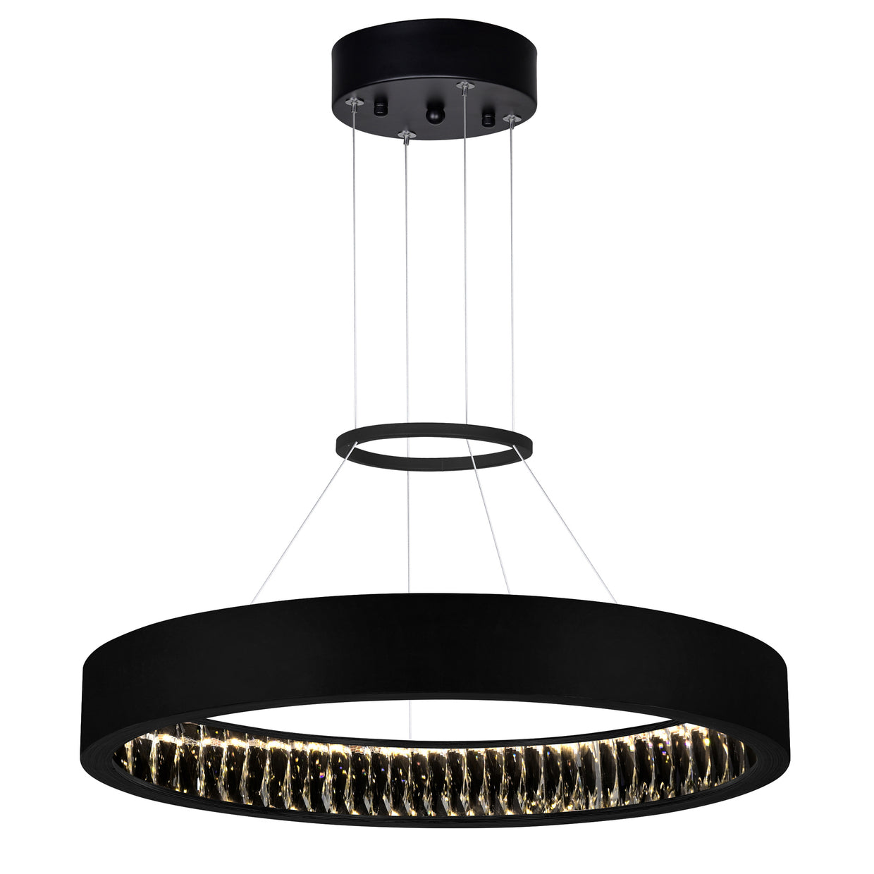 matte black chandelier