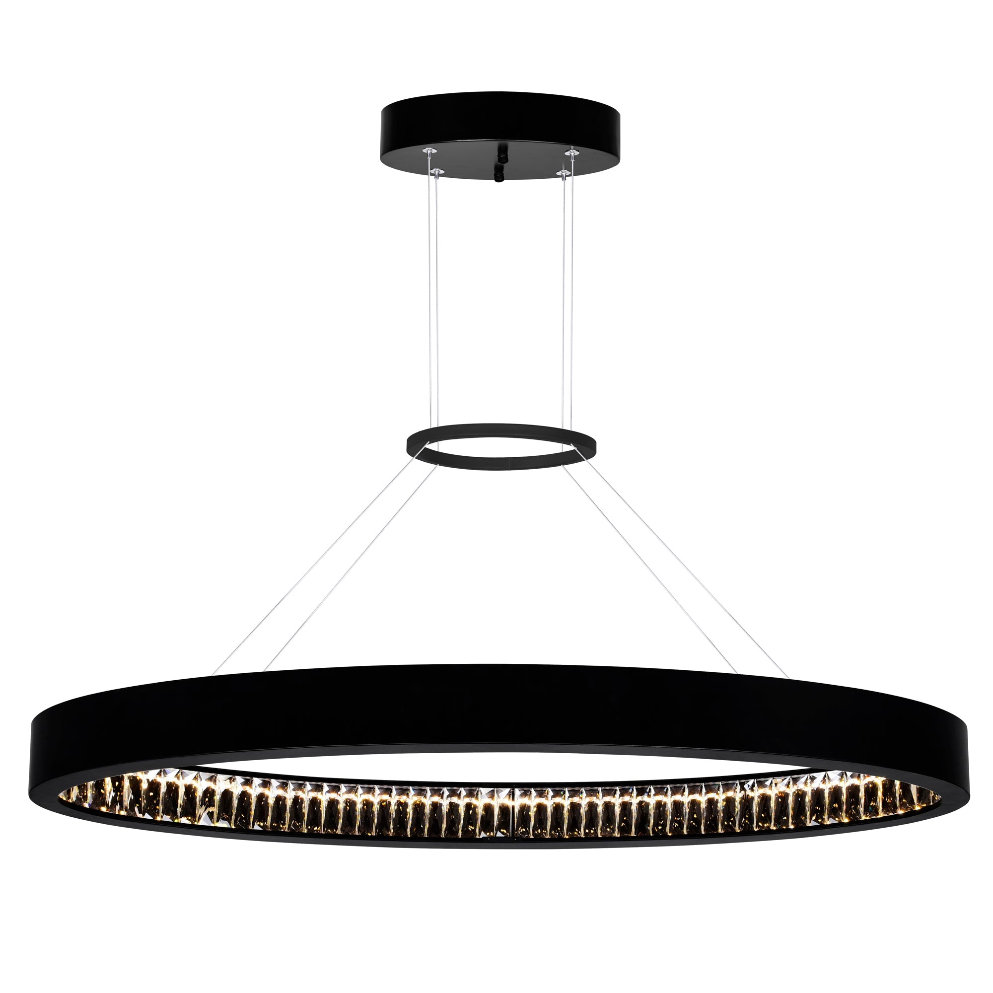 matte black chandelier