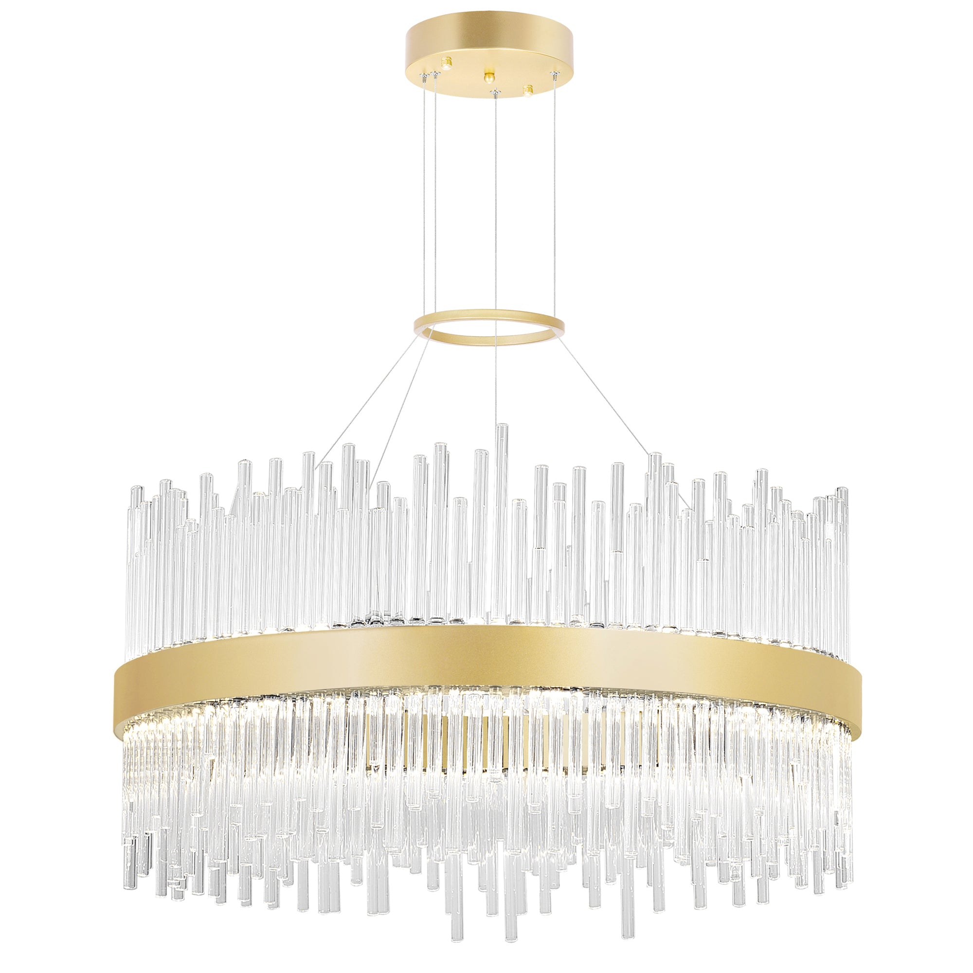 medallion gold chandelier