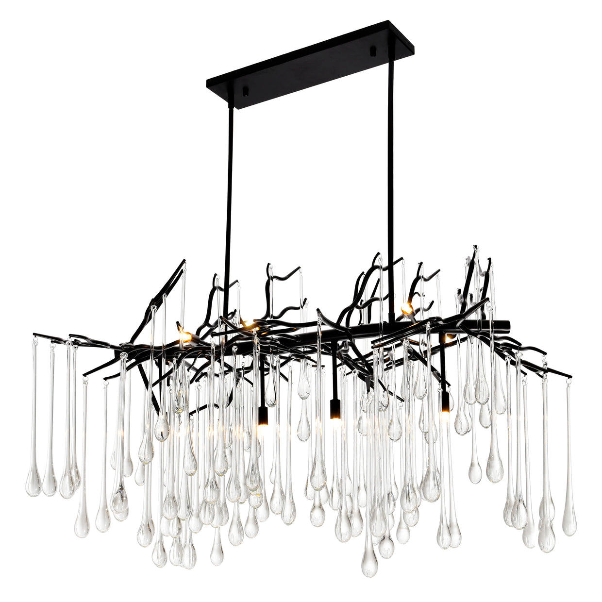 black chandelier