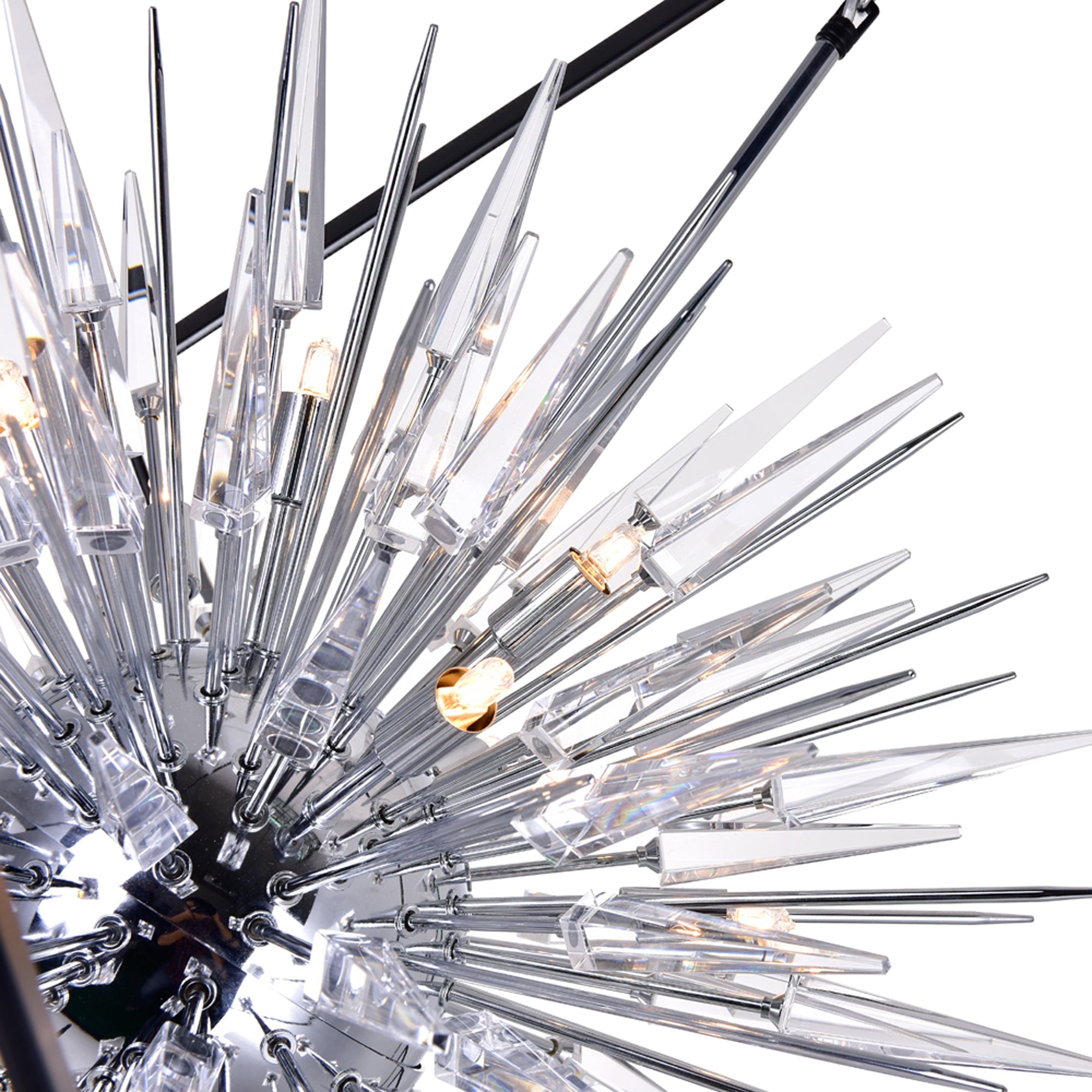 chrome & black mount base