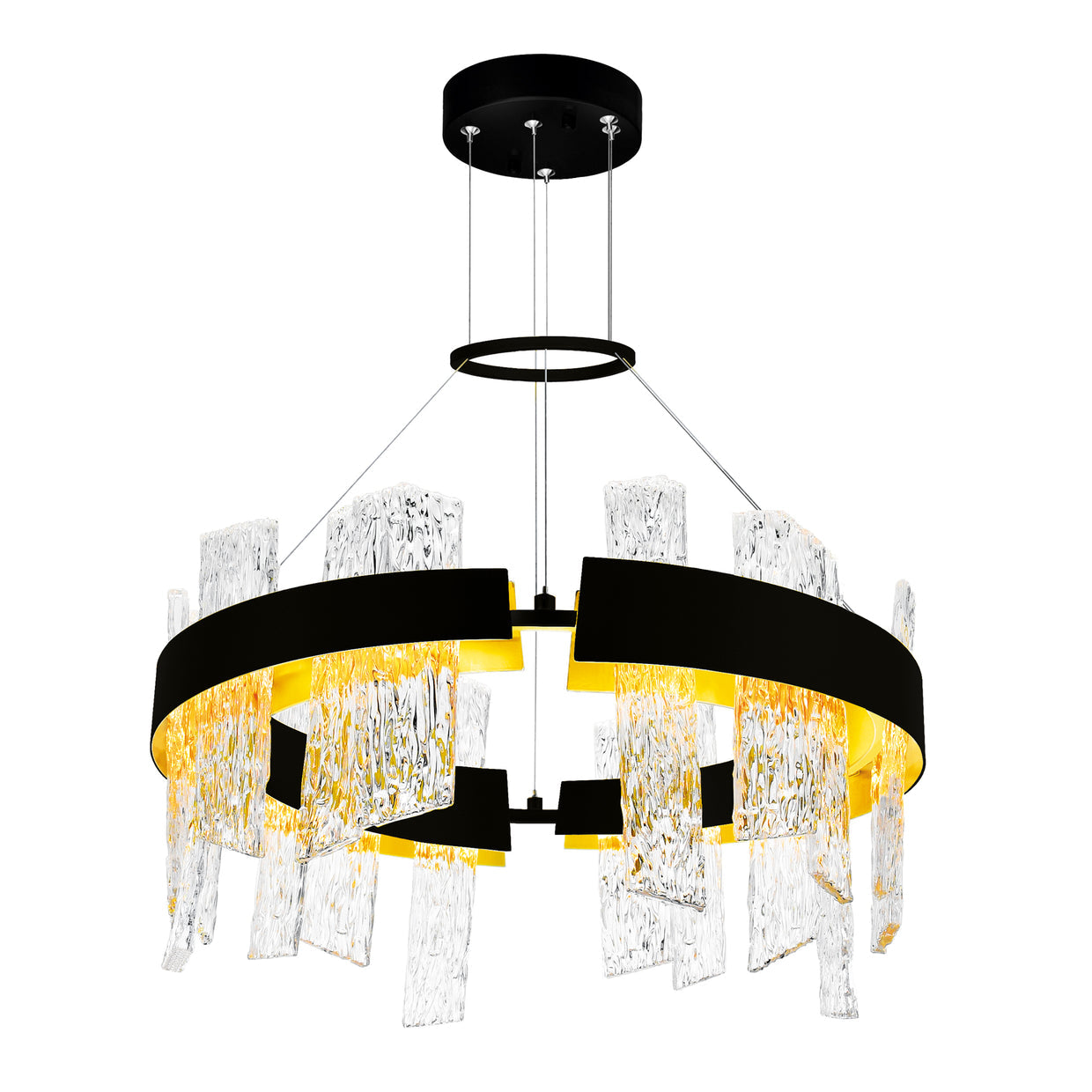 black chandelier
