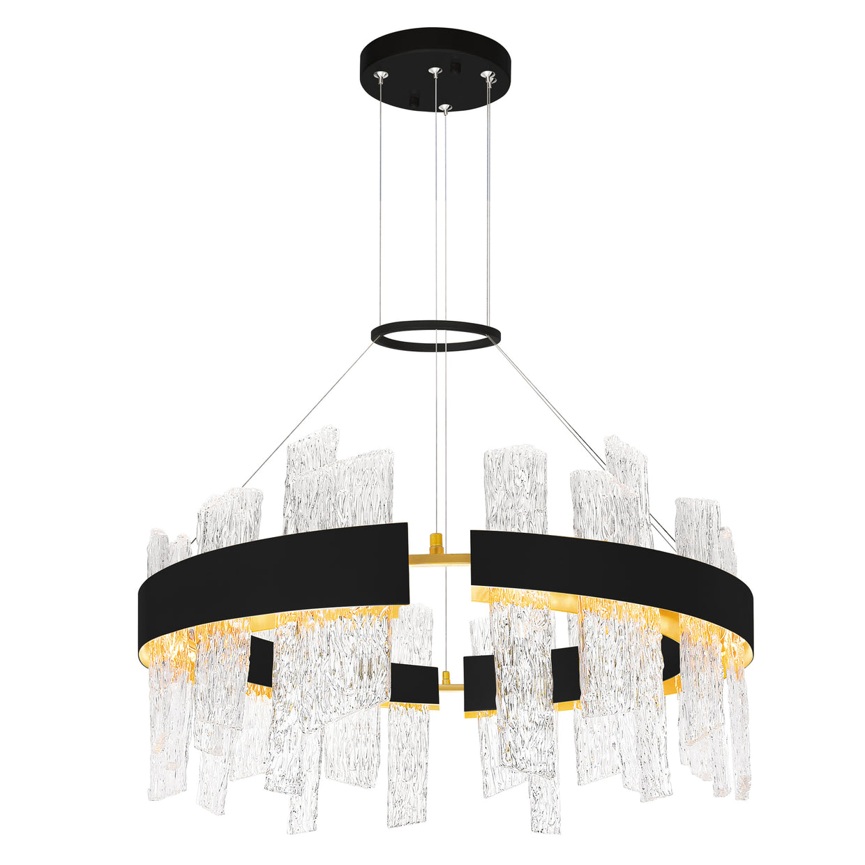 black chandelier