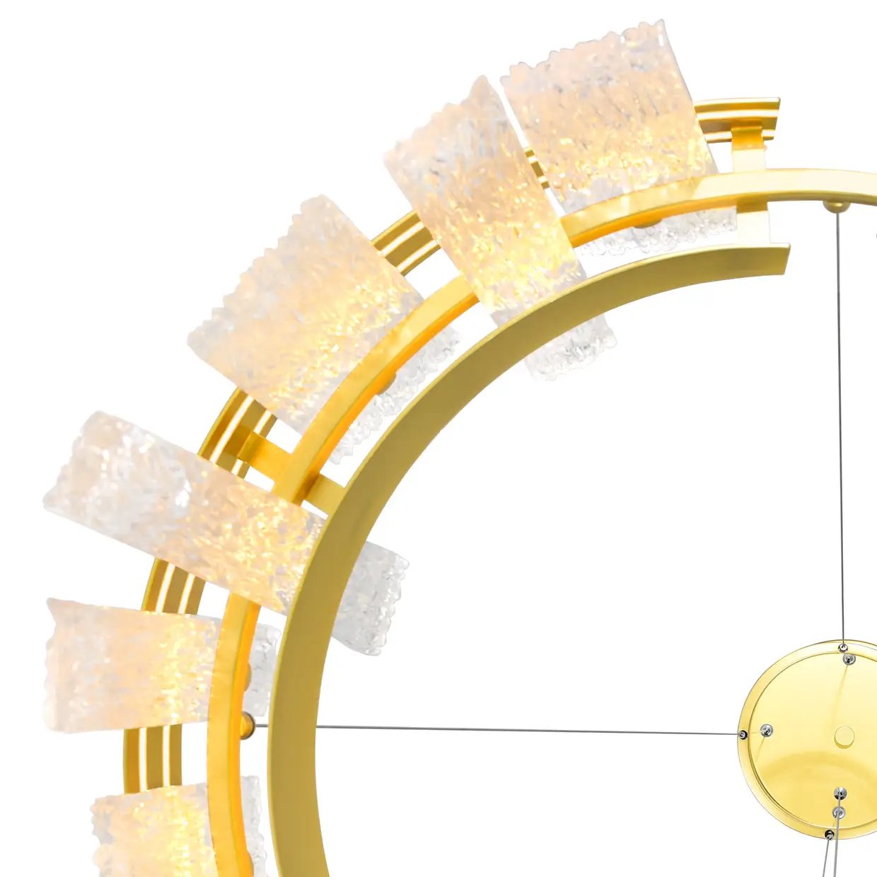 satin gold mount base