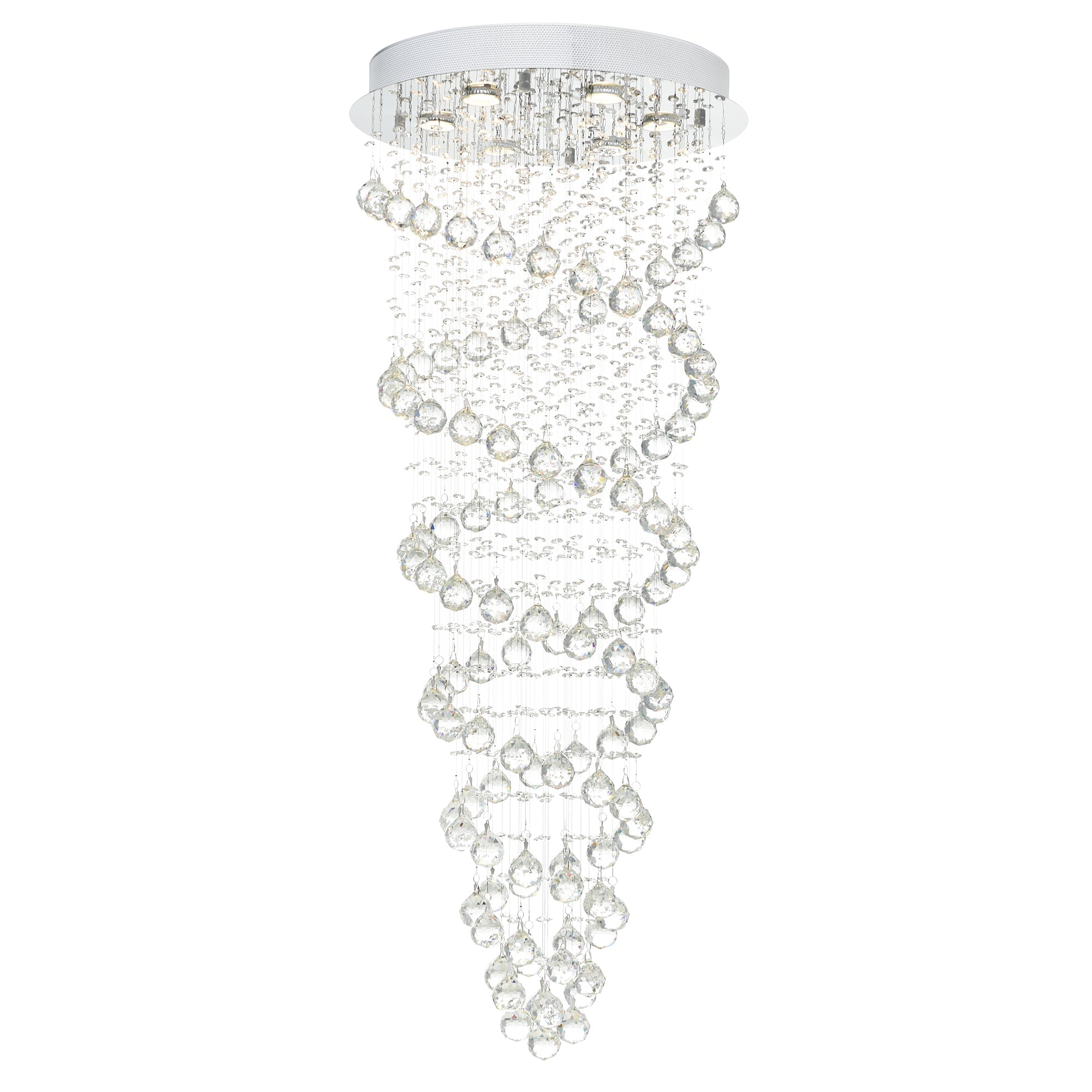 chrome flush mount light