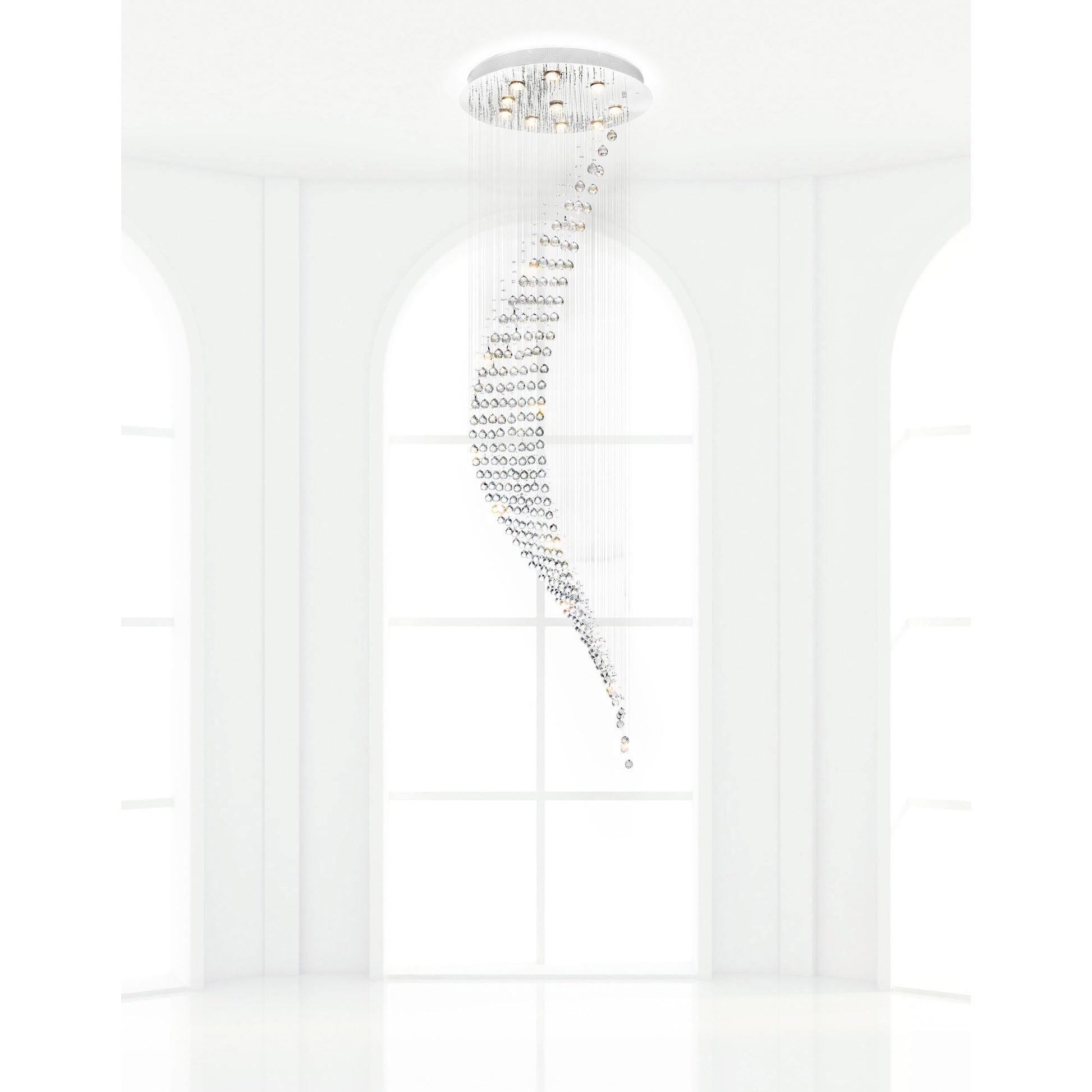 chrome flush mount light