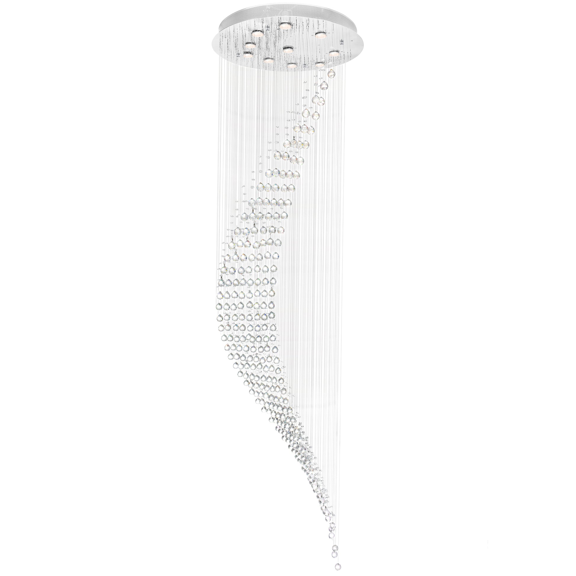 chrome flush mount light