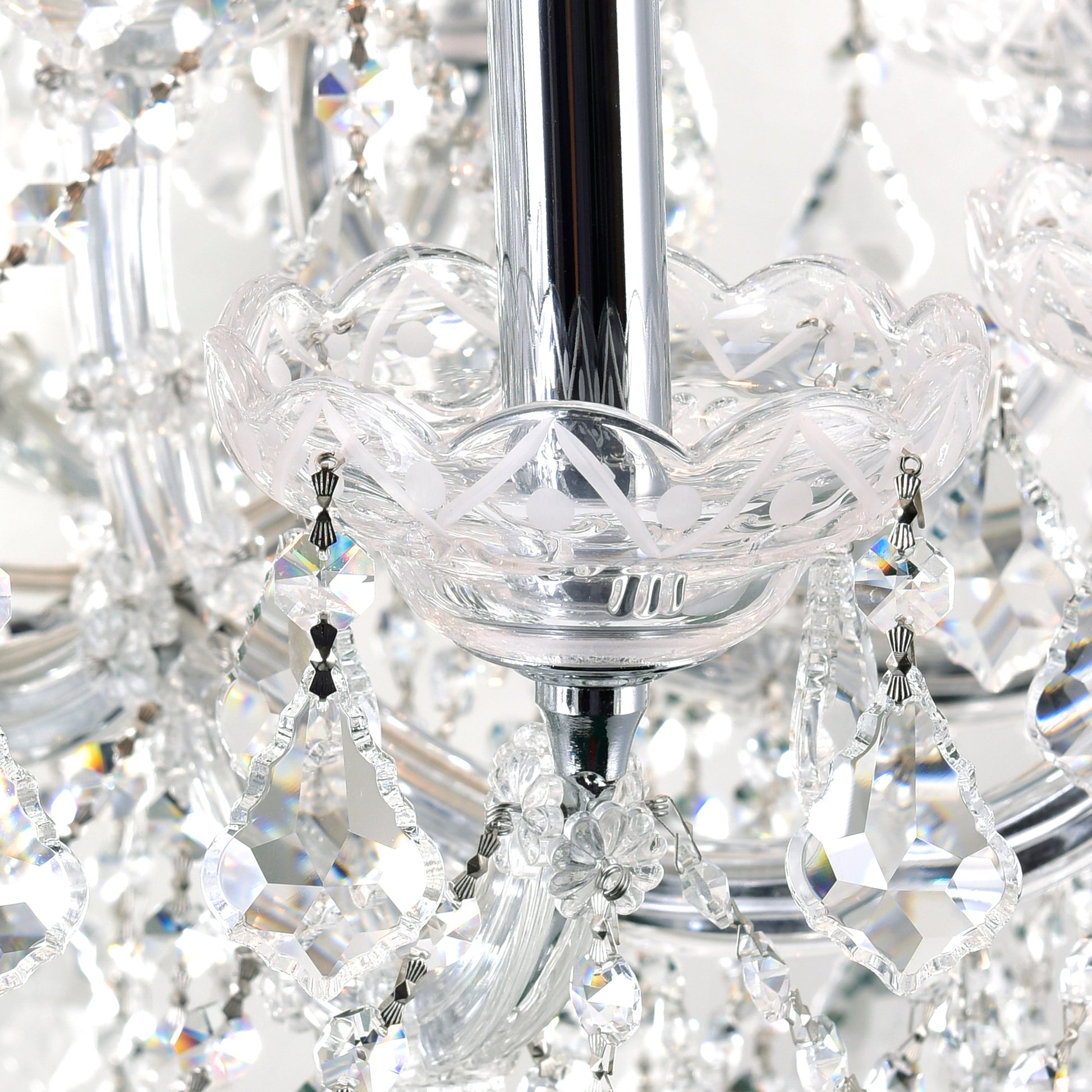 chrome chandelier