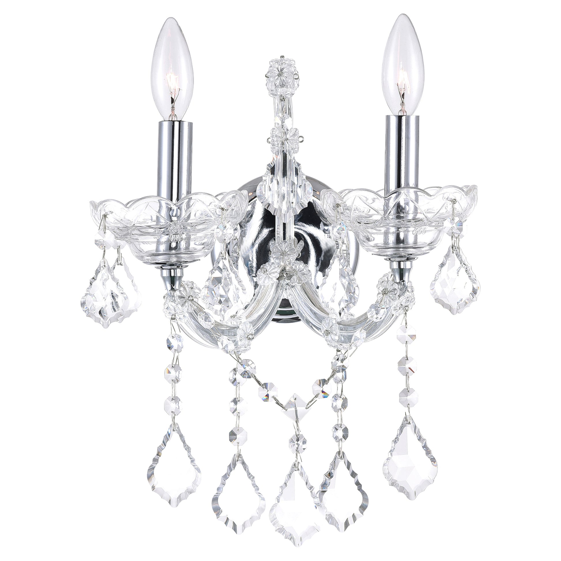 chrome wall sconce