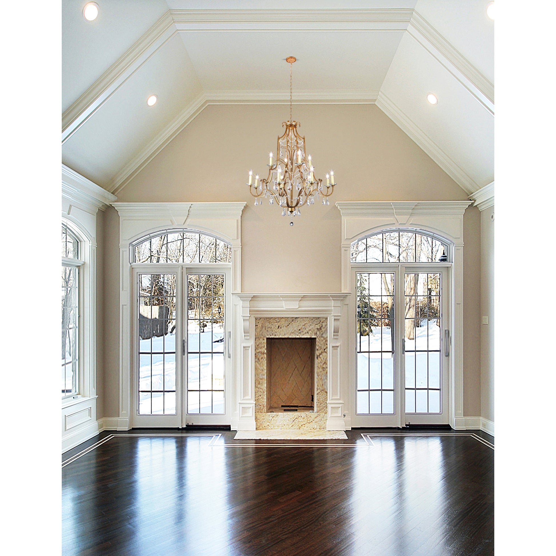 oxidized bronze chandelier