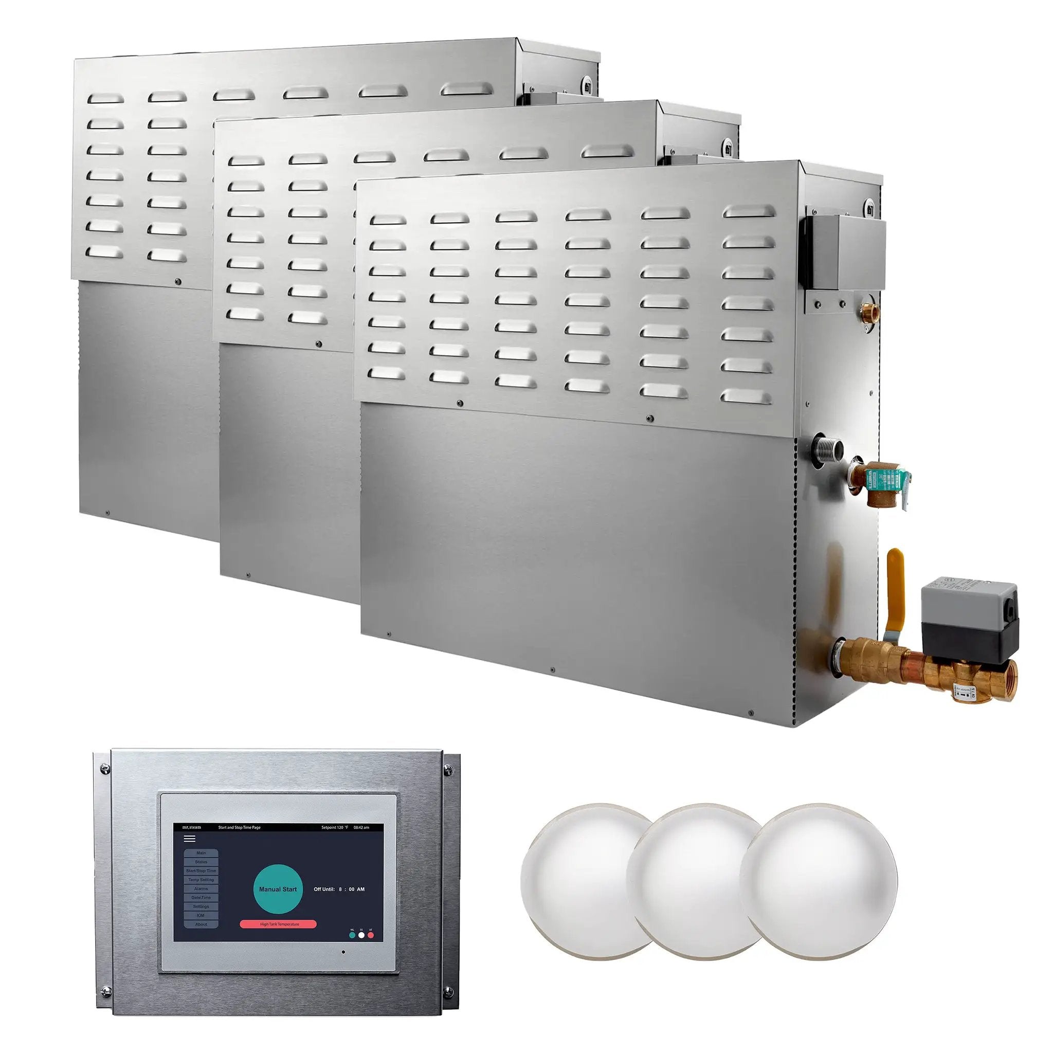 Mr Steam CX Steam Generator with Integrated Control and Commercial Steamhead by Mr Steam