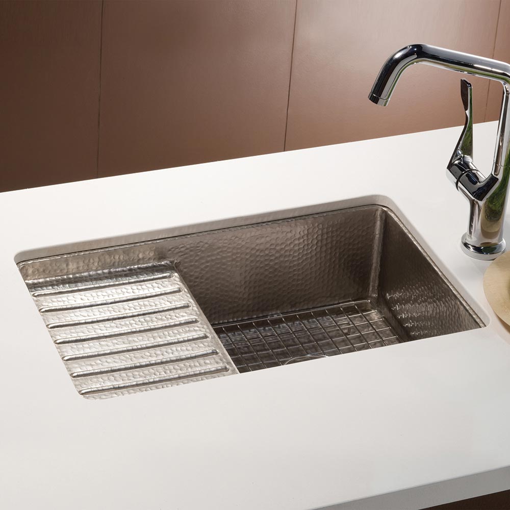 brushed nickel kitchen sink