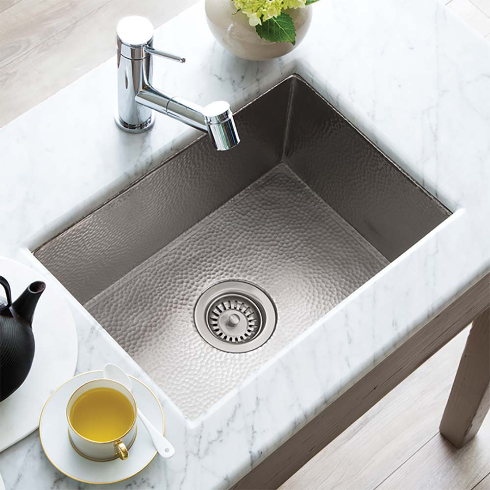 brushed nickel kitchen sink