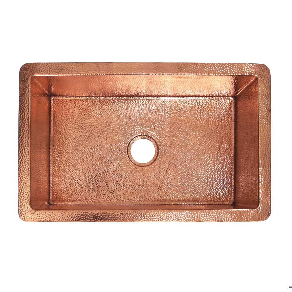 Native Trails Cocina 30" Hammered Copper Kitchen Sink
