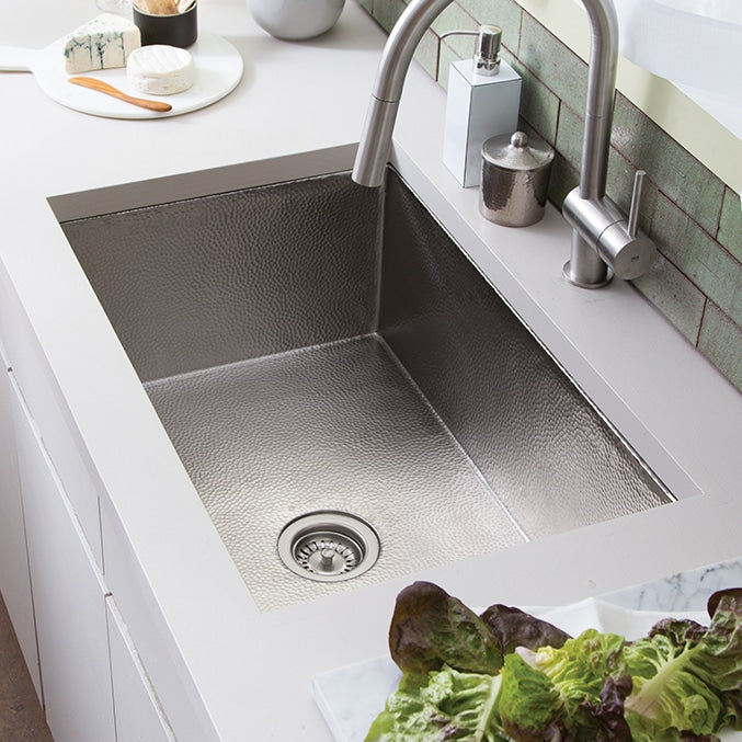 brushed nickel kitchen sink