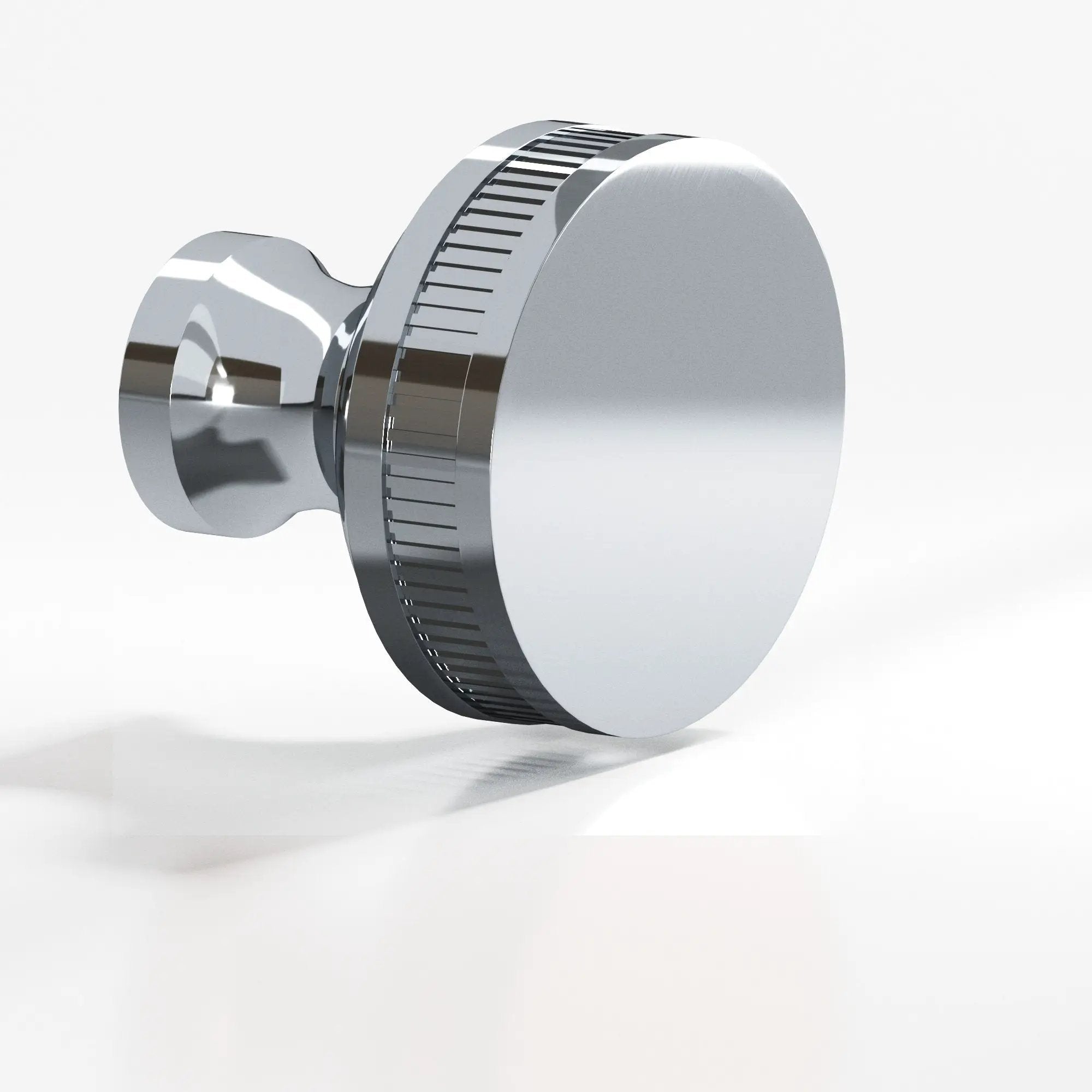 polished chrome cabinet knob